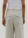 relaxed pleat front pant