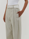 relaxed pleat front pant