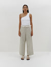 relaxed pleat front pant