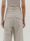 relaxed pleat front pant