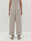 relaxed pleat front pant