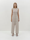 relaxed pleat front pant