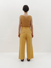 relaxed pleat front pant