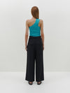 slouch pleated cropped pant