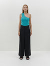 slouch pleated cropped pant