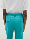 double cotton split back pant