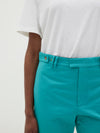 double cotton split back pant