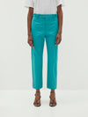 double cotton split back pant