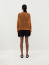 poplin pleated mini short