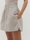 stretch cotton tennis short