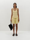 stretch cotton tennis short