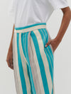 stripe pleated tailored pant