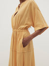 gauze roll sleeve dress