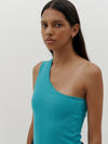 slim rib one shoulder tank