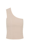 slim rib one shoulder tank