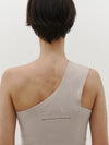 slim rib one shoulder tank