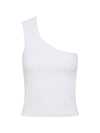 slim rib one shoulder tank