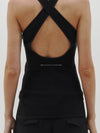 slim rib crossback tank