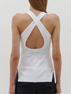 slim rib crossback tank