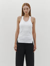slim rib crossback tank
