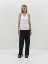 slim rib crossback tank