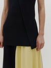 drapey rib layered tank