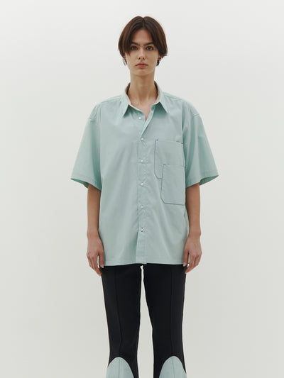 oversized man style short sleeve shirt