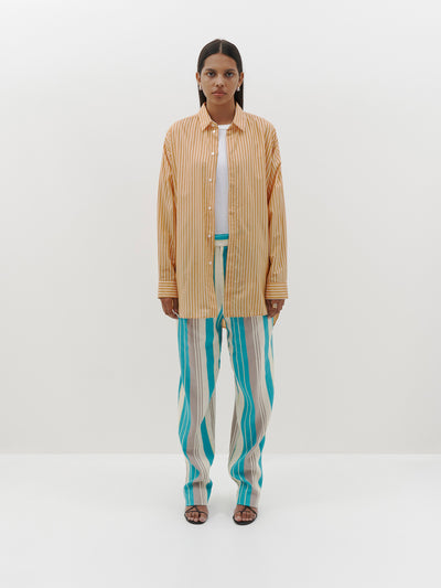 stripe oversized shirt
