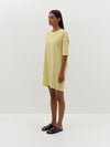 reverse double jersey boxy short sleeve dress