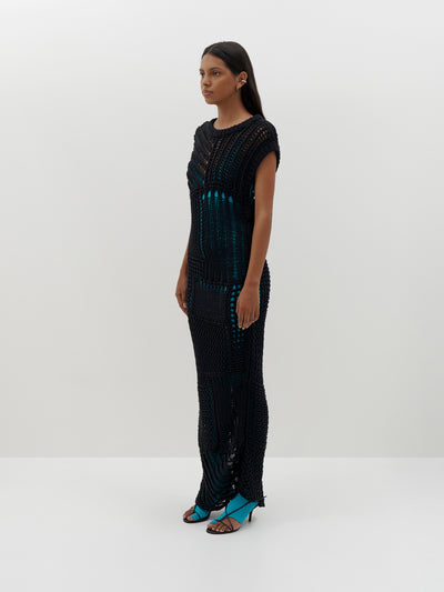 crochet knit dress