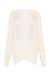 open mesh knit sweat