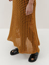 open mesh knit dress