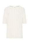 rib detail knit t.shirt