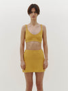 pique knitted bralette