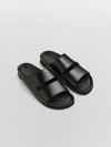 double strap slip on sandal