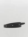 narrow twin leather belt