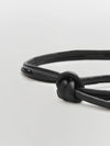 tubular leather belt