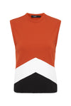 viscose jersey contrast tank