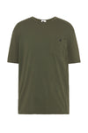 slim fit button pocket t.shirt