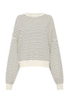 stripe cotton merino knit