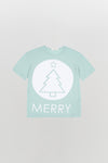 mini merry print t.shirt