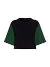 contrast mid length t.shirt