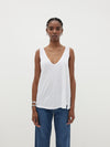 minimal v neck tank