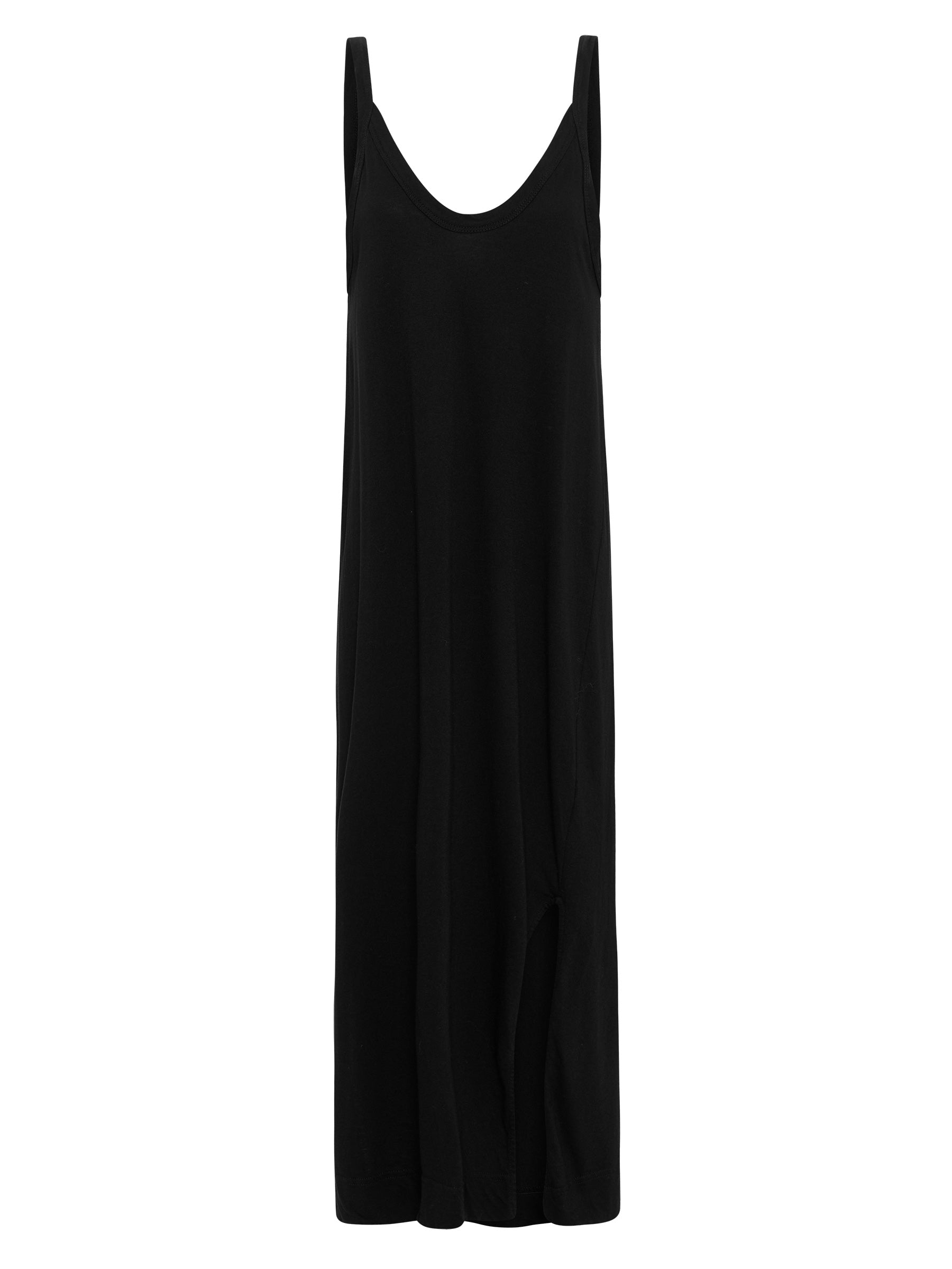black jersey slip dress Jil Sander