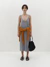 v neck jersey slip dress