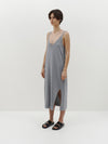 v neck jersey slip dress