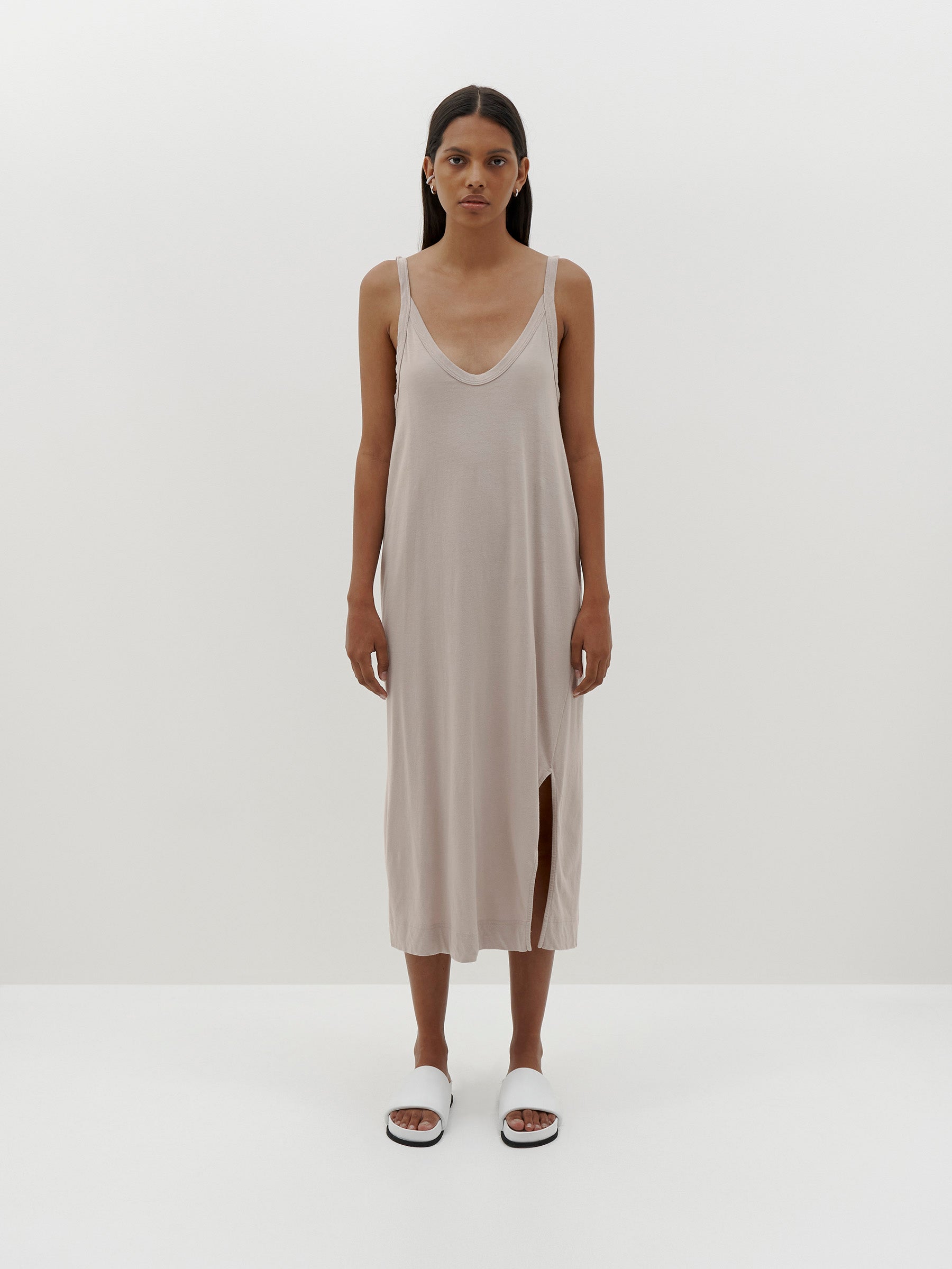 V neck jersey best sale dress