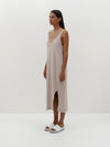 v neck jersey slip dress