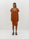 boxy t.shirt dress with tail ll