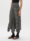 stripe linen handkerchief skirt